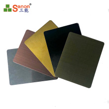 Foshan factory stainless steel decorative color sheet satin &mirror &golden sheet